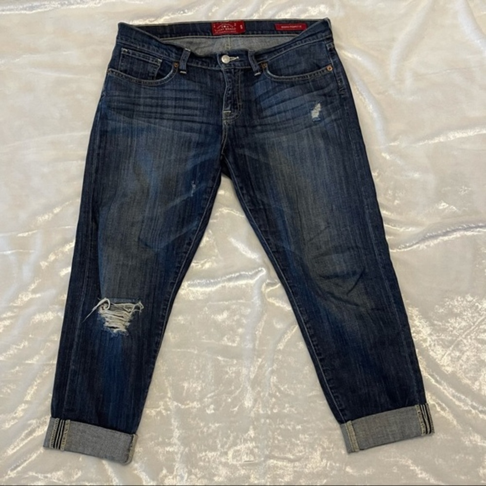 Lucky Brand Woman’s Dark Wash Sienna Cropped Jeans
